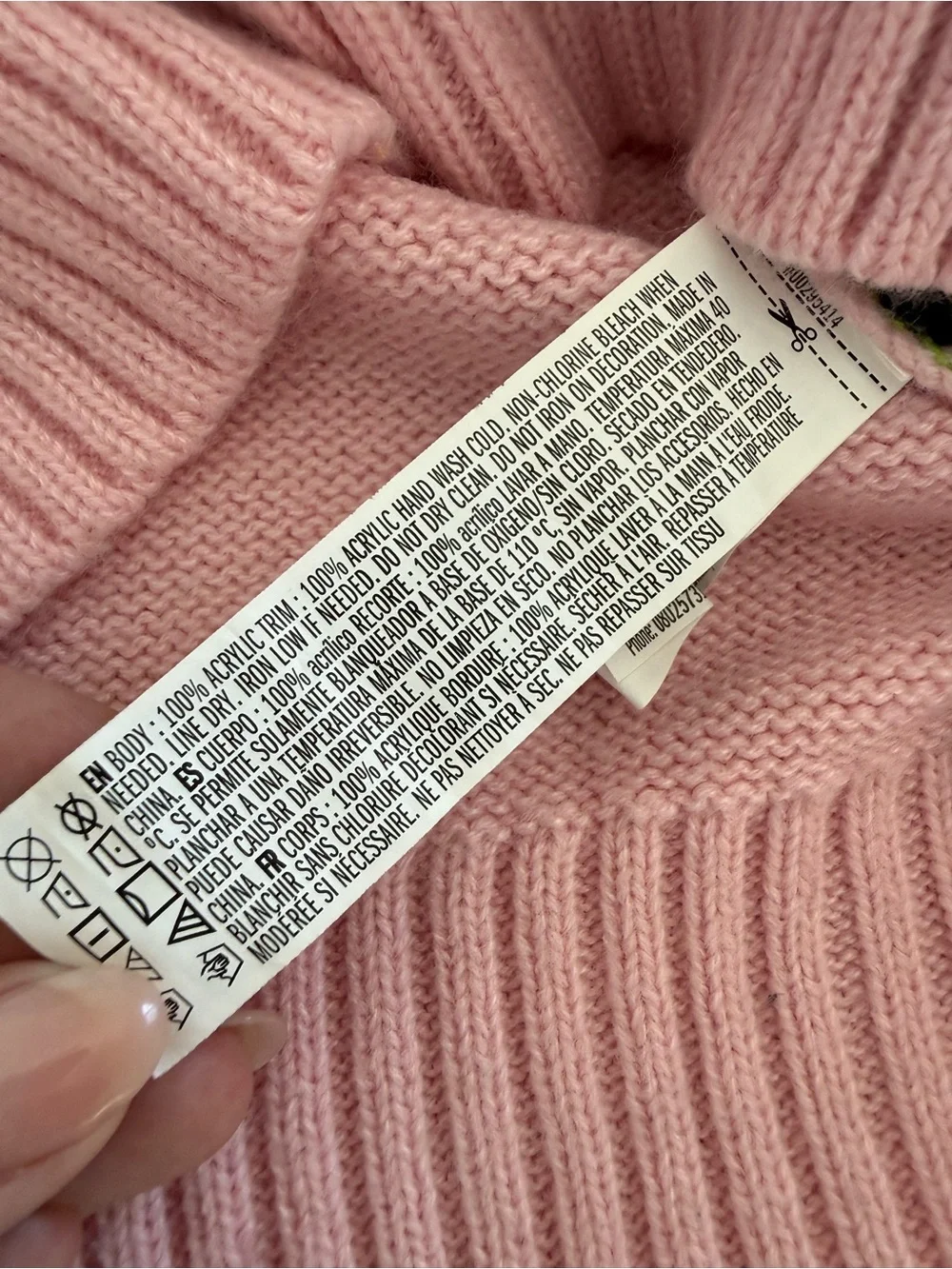Nickelodeon Hot Topic RugRats Pink Reptar Crewneck Sweater - Picture 6 of 9